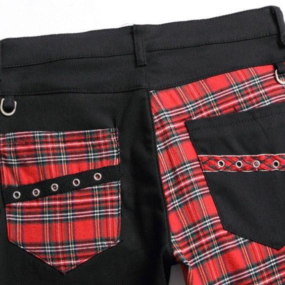 Vaqueros punk para hombre con cinturones