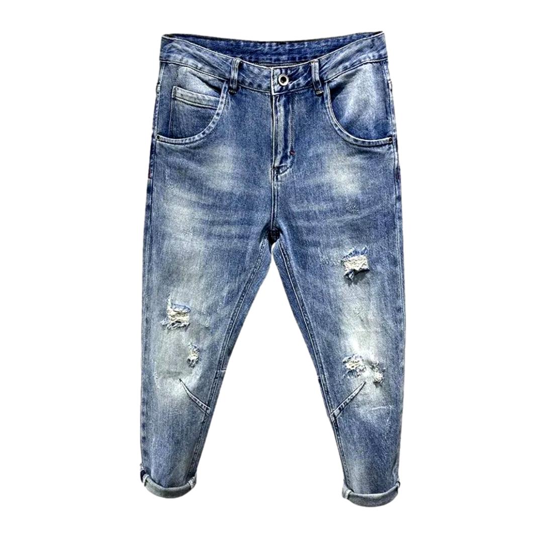 Vintage-Zerrissene Jeans für Herren