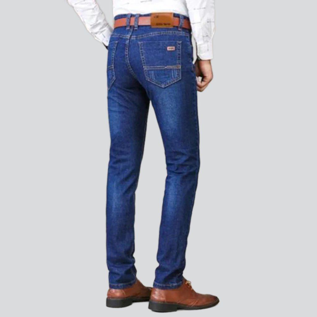 Slim whiskered jeans for men