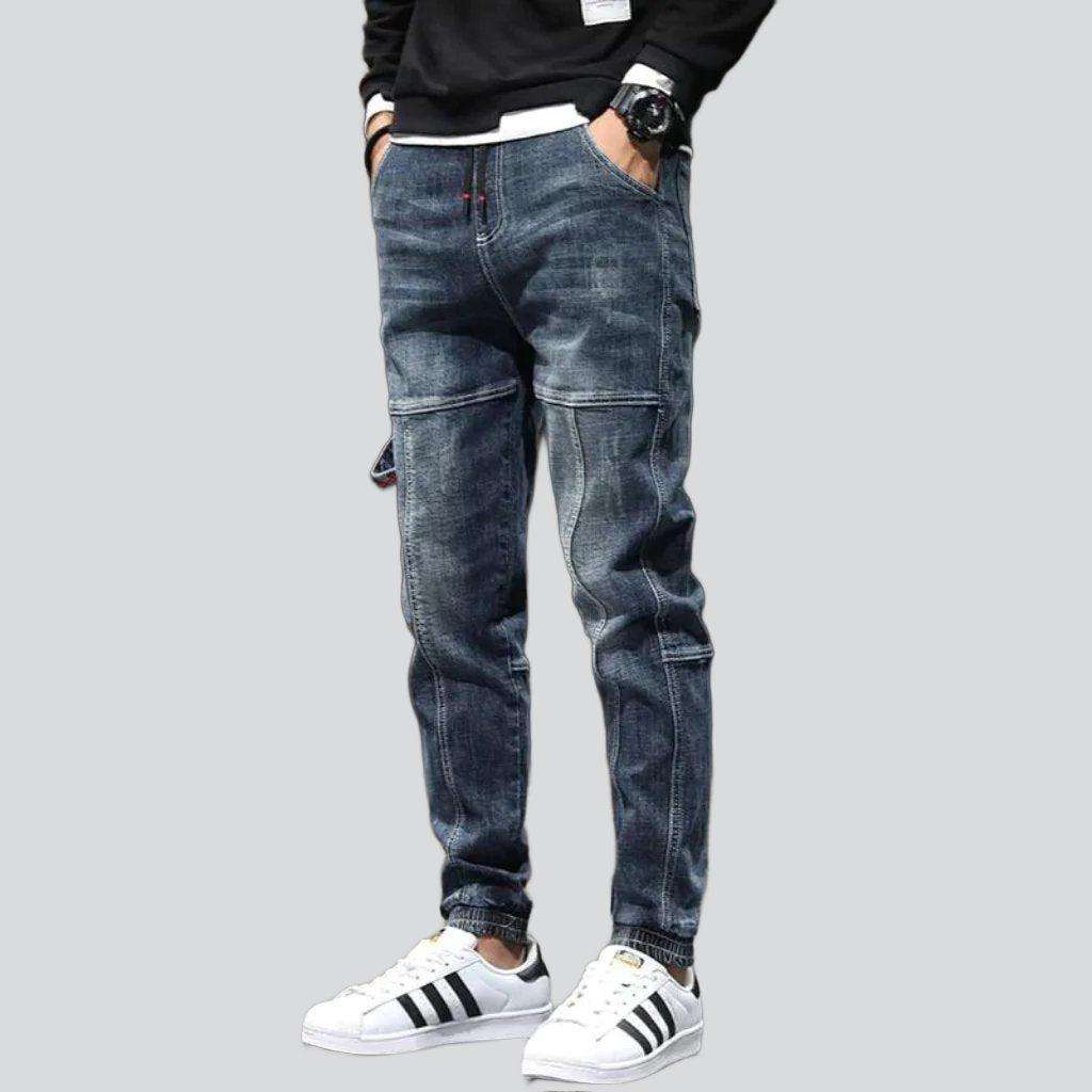 Jeans-Jogginghose mit Hammerschlaufe