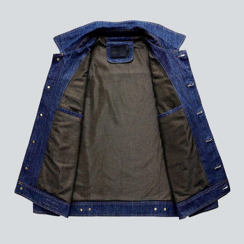 Chaqueta vaquera informal ajustada para hombre