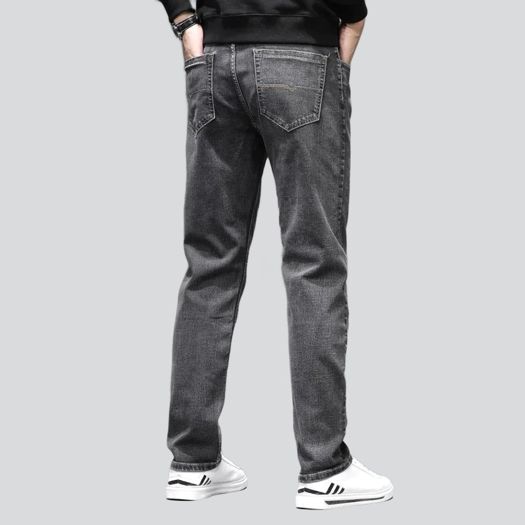 Straight-cut stretchy men jeans