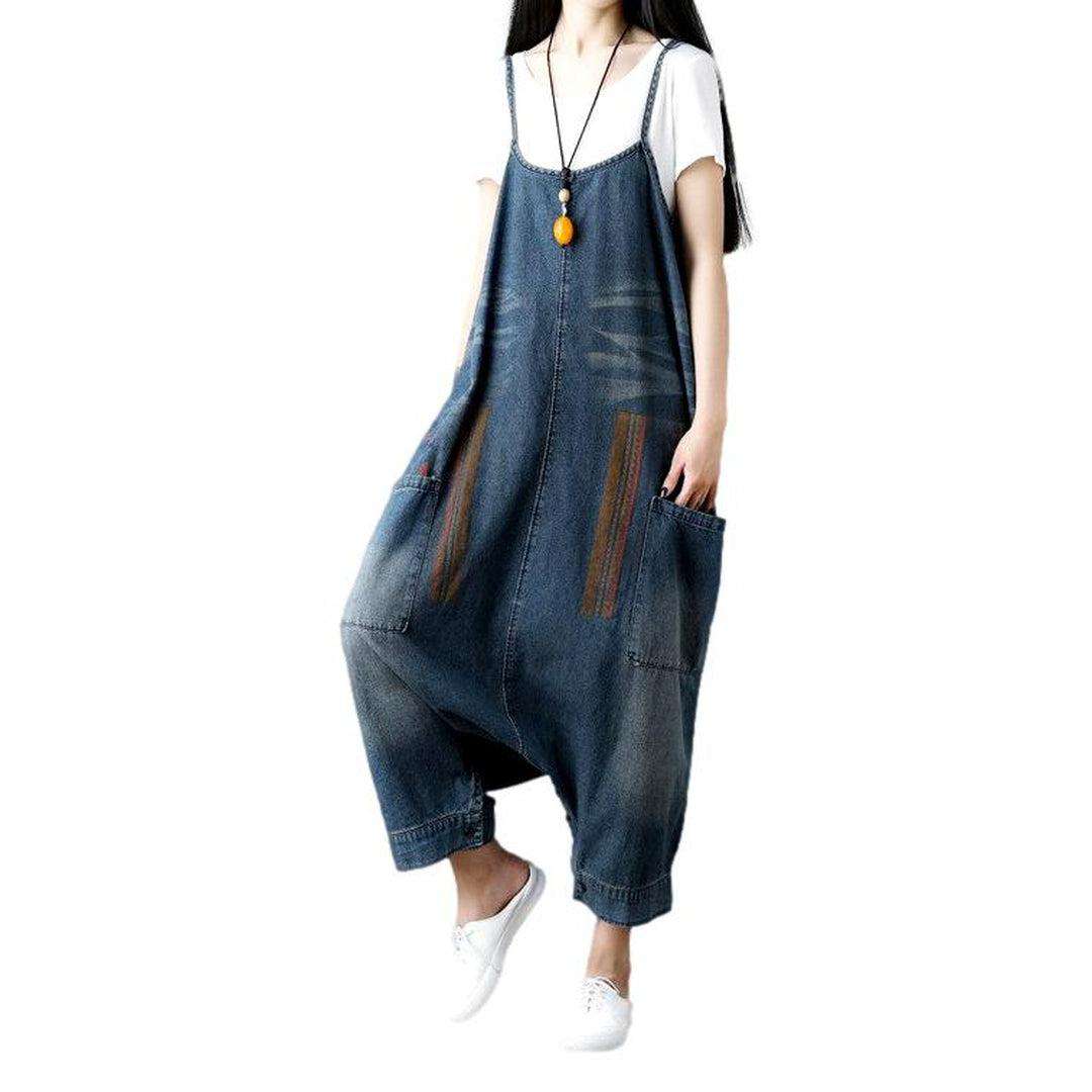 Baggy women denim jumpsuit