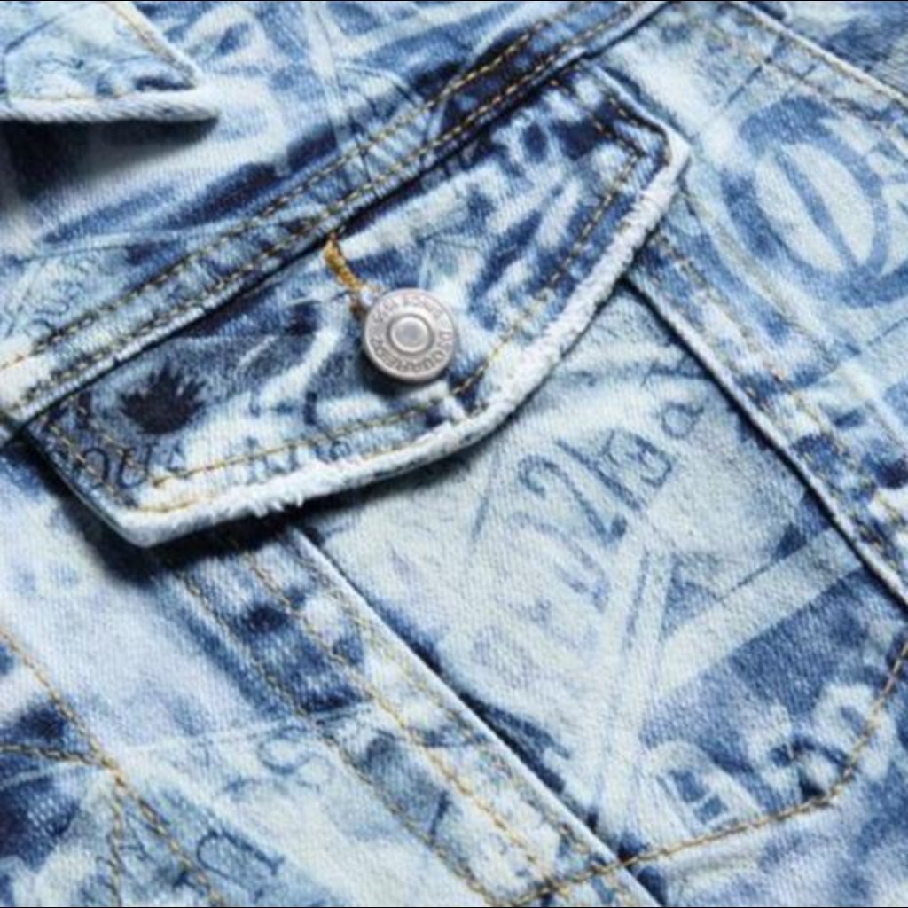 Vintage street men jean jacket