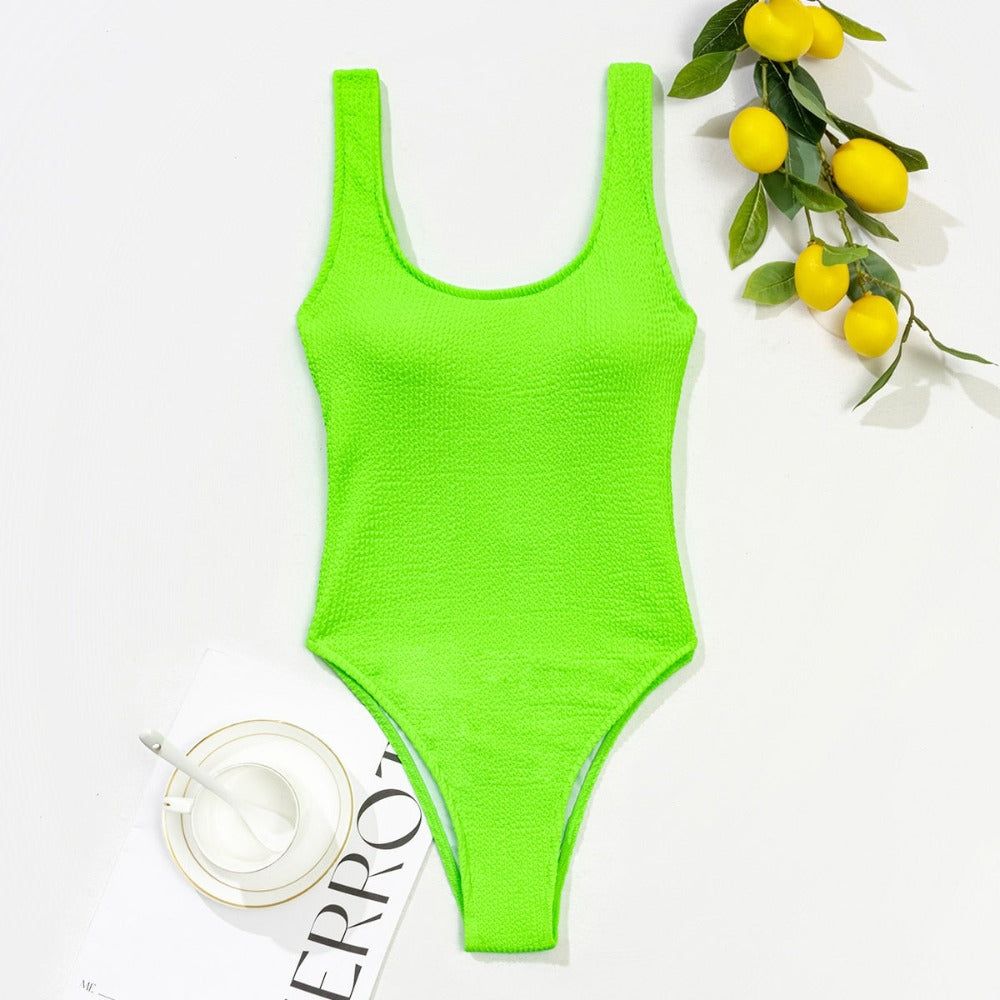 Spotlight Crinkle Finish One Piece Swimsuit