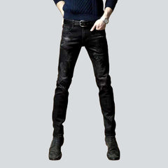 High-end print skinny men jeans