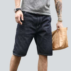 High-quality indigo jeans shorts