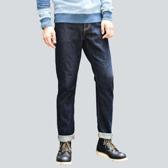 High-quality indigo men jeans