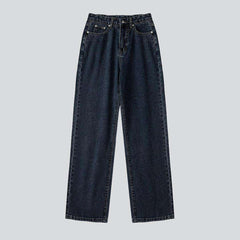 High-rise women baggy jeans