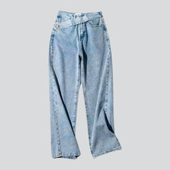 High-Waist Straight Jeans für Damen