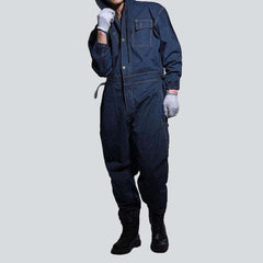 Hooded men denim overall