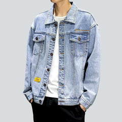 Oversize-Jeansjacke im Japan-Stil