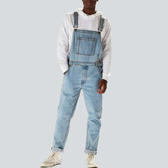 Hellblauer Herren Jeans Overall