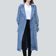 Light blue women denim coat