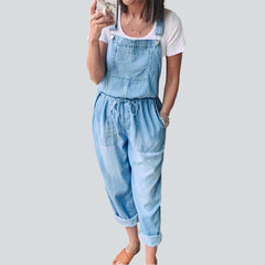 Light blue women denim overall