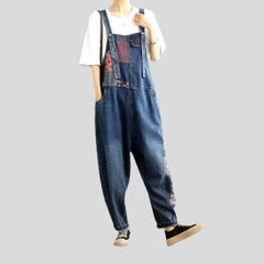 Jeans-Jumpsuit für Damen in mittlerer Waschung