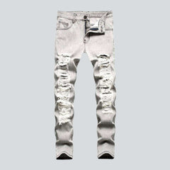 Men distressed jean pants