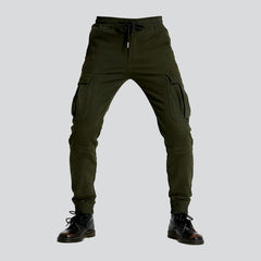 Pantalones vaqueros de motociclista de cintura media para hombre