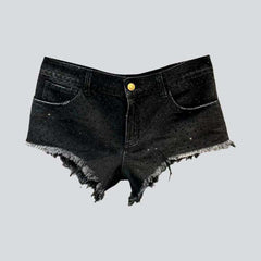 Mini-Distressed-Jeansshorts für Damen