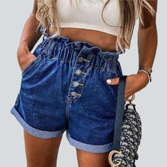 Mom fit women jeans shorts