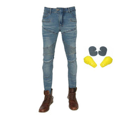 Skinny men biker jeans