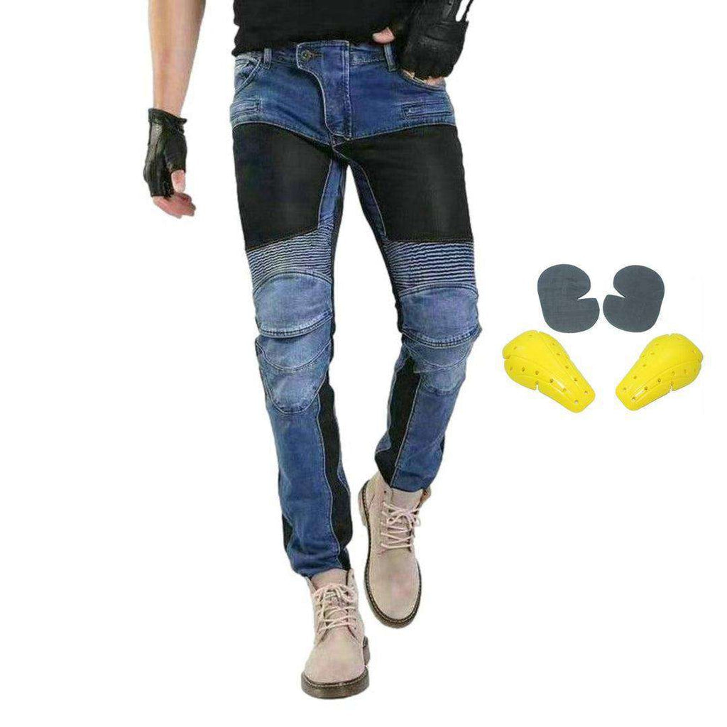 Breathable summer men biker jeans