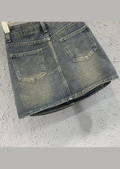 New Blue Sexy High Waist Denim Short Skirt Autumn