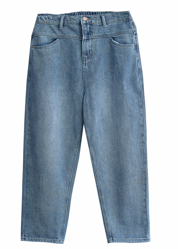 Bio-Denim Blau Lässige Haremshose