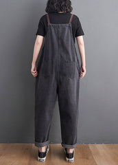 Original Design Black Oversized Denim Jumpsuit