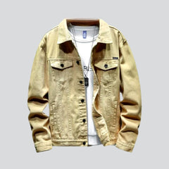Oversized color men denim jacket