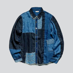 Oversized fashion denim jacket