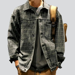 Oversized jean jacket for men