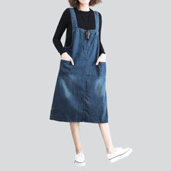 Oversized jeans dress for women