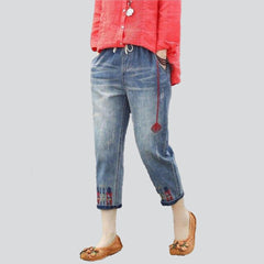 Printed with flowers women jeans