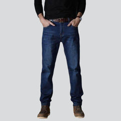 Regular dark blue men jeans