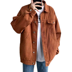 Streetwear Oversized Jeansjacke für Herren