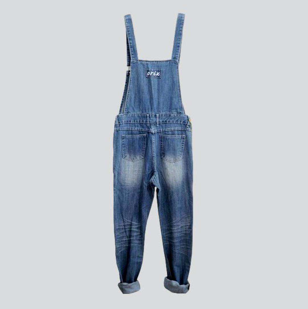 Casual men denim dungaree