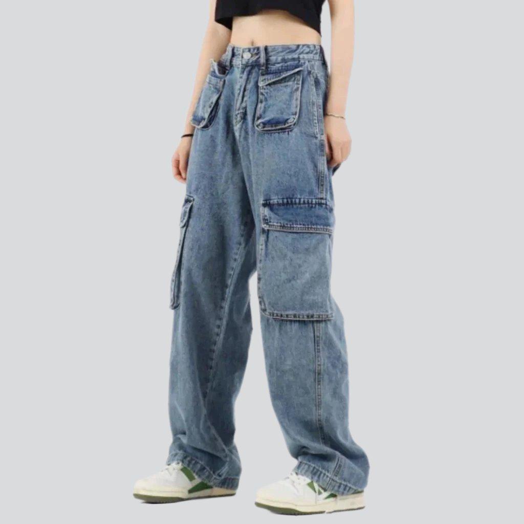 Street design baggy cargo jeans