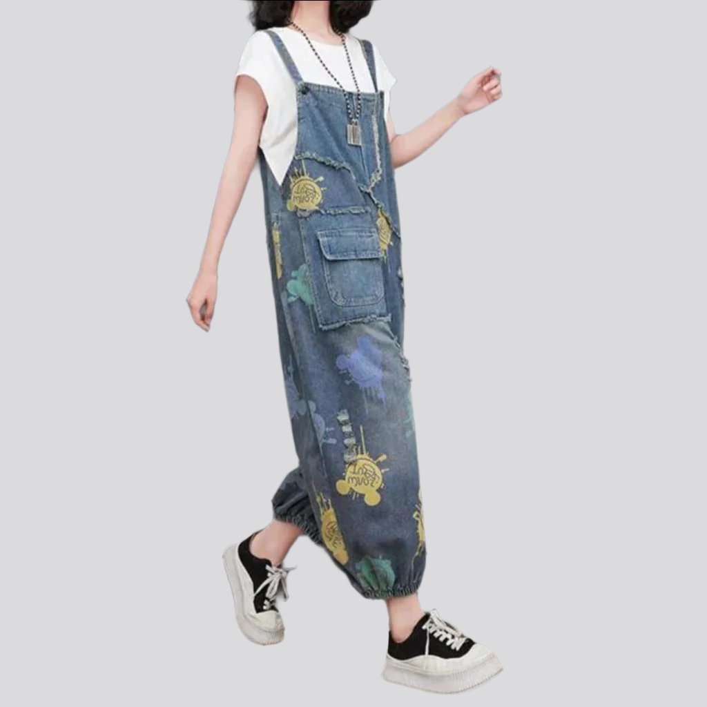 Vintage women jeans jumpsuit