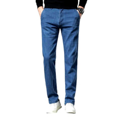 Slim stretch men denim pants