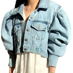 Short y2k women denim jacket