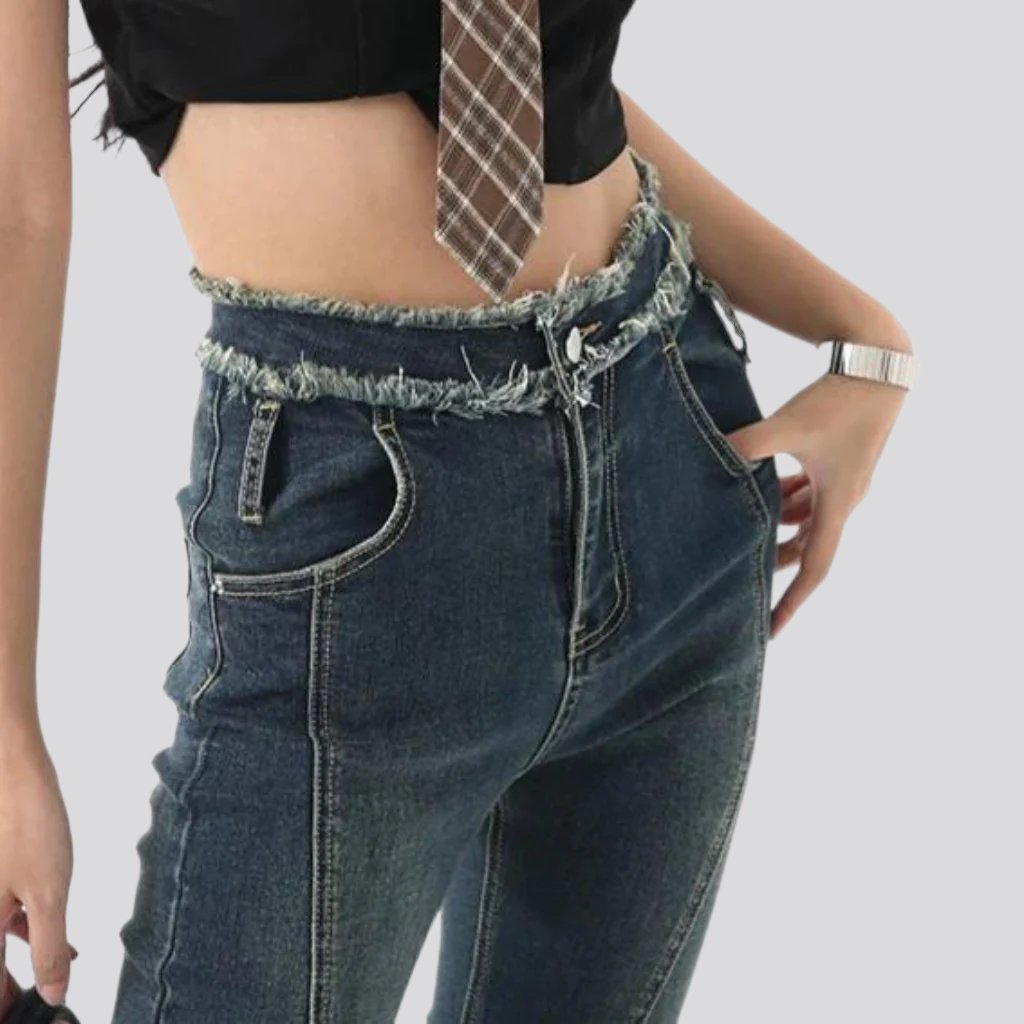 Street women vintage jeans