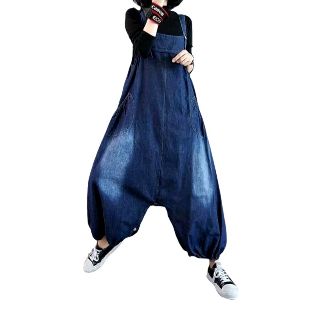 Baggy jean jumpsuit for women