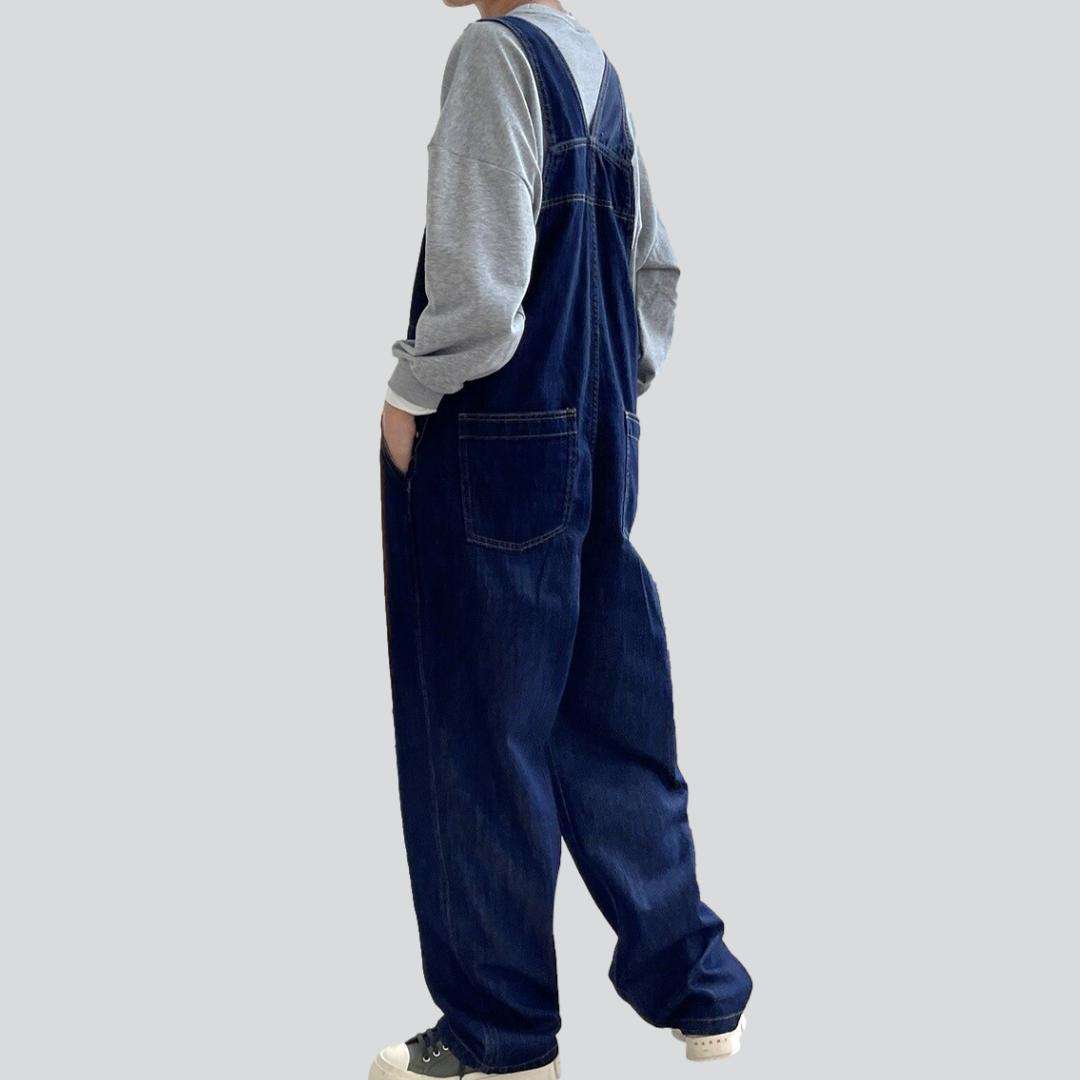 Baggy denim jumpsuit for women