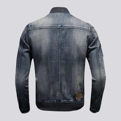 Biker-Jeansjacke mit Patches