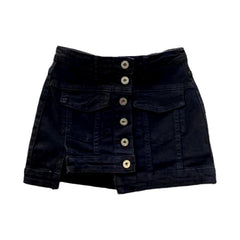 Vintage buttoned women denim skort