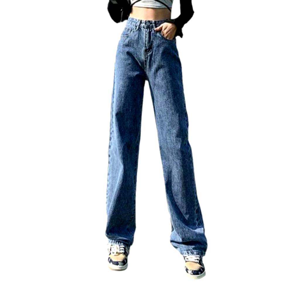 Straight-leg color women jeans