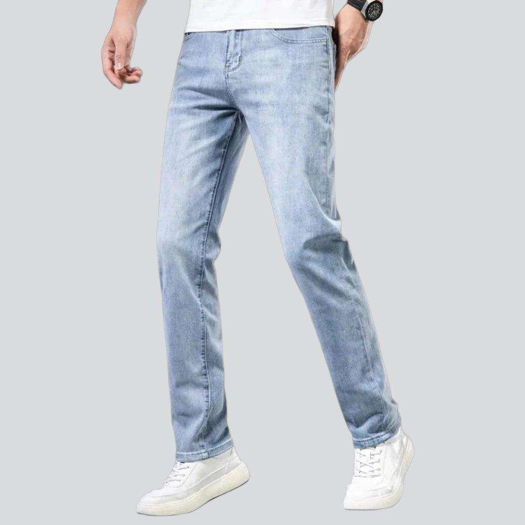 Back pocket embroidery casual jeans