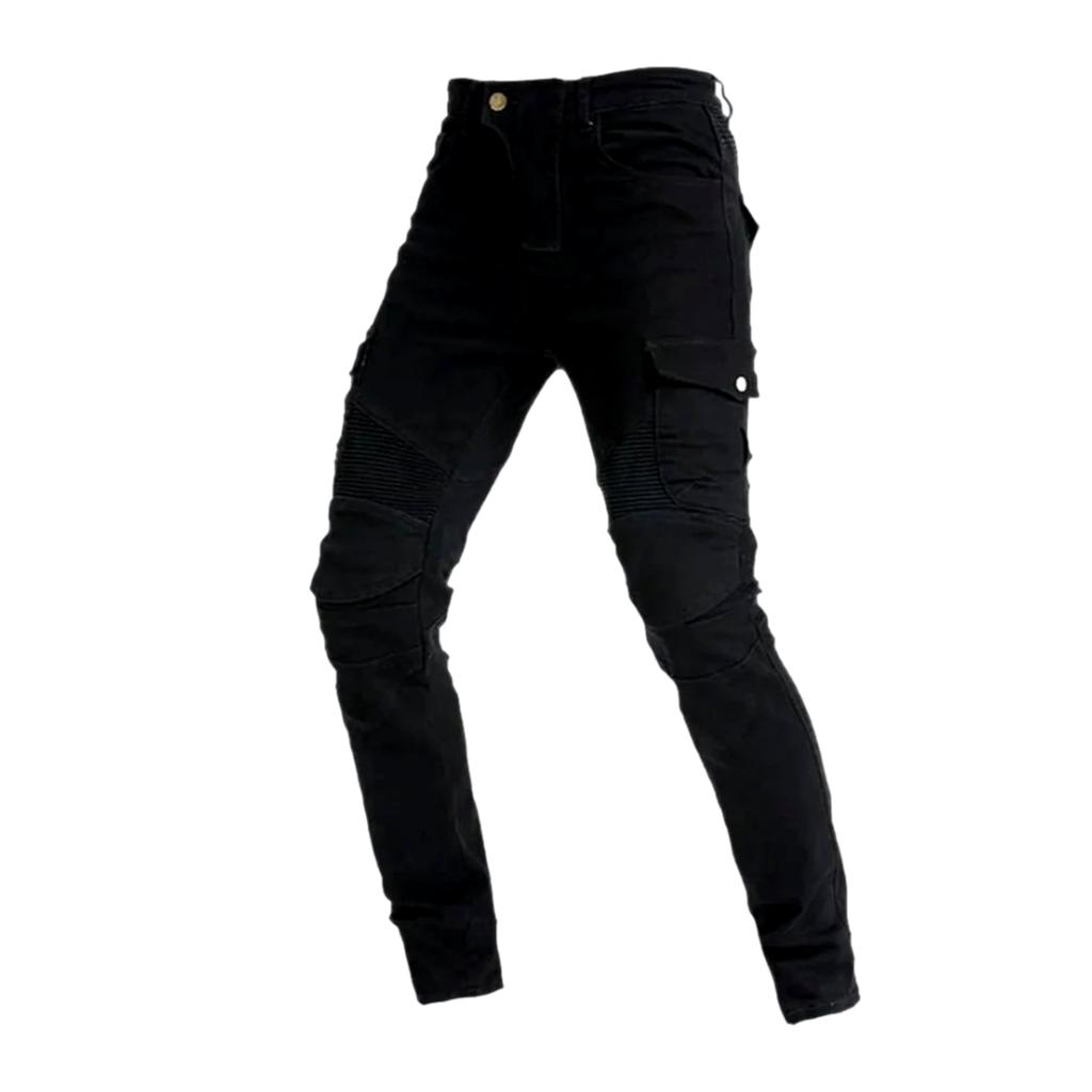 Protective cargo men biker jeans