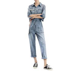 Short-leg vintage women overall